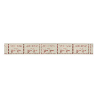 Groeten van de Noordpool Grosgrain Lint