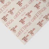 Groeten van de Noordpool Tissuepapier (Detail)