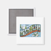 Groeten van de staat Washington Magneet (Voorkant / Achterkant)