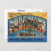 Groeten van Delaware Briefkaart (Voorkant / Achterkant)