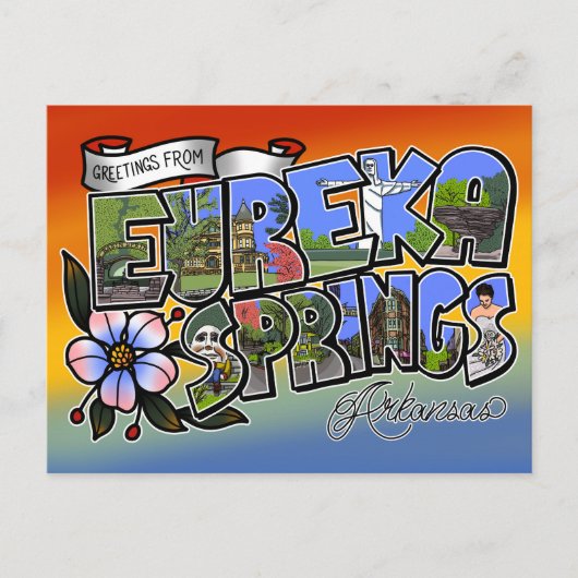 Groeten van Eureka Springs Briefkaart (Voorkant)