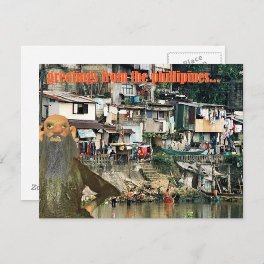 groeten van fillipinen briefkaart (Voorkant / Achterkant)
