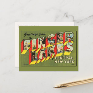 Groeten van Finger Lakes Large Letter Briefkaart