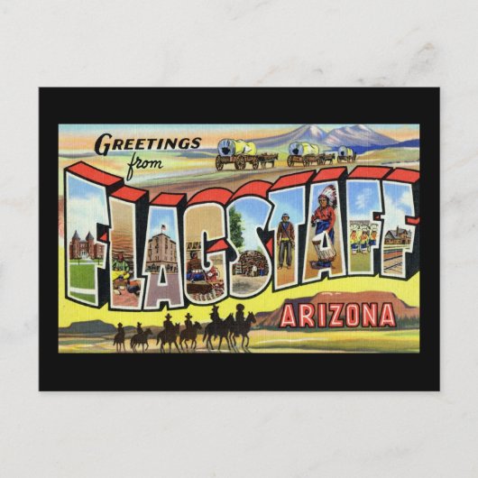 Groeten van Flagstaff Arizona Briefkaart (Voorkant)