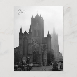 Groeten van Foggy Gent Briefkaart
