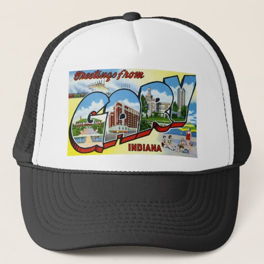Groeten van Gary Indiana Trucker Pet (Voorkant)