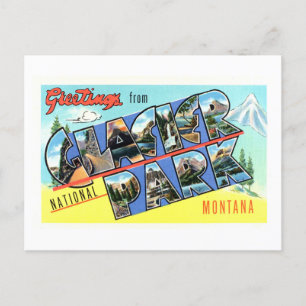  groeten van Glacier National Park Briefkaart