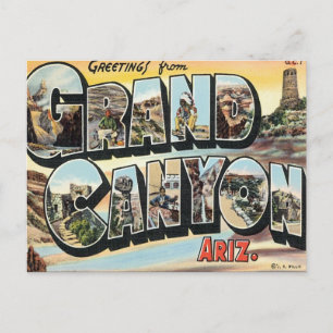 Groeten van Grand Canyon Arizona Briefkaart