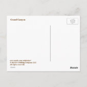 Groeten van Grand Canyon Briefkaart (Achterkant)