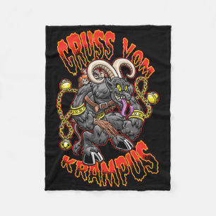 Groeten van Gruss Vom Krampus Kerstfeest Fleece Deken