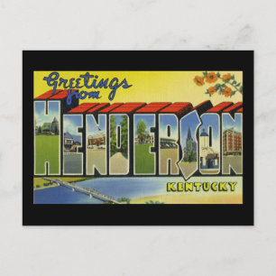 Groeten van Henderson Kentucky Briefkaart