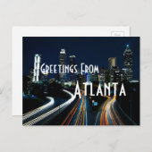 groeten van het briefkaart Atlanta georgia (Voorkant / Achterkant)