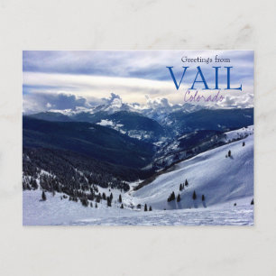 Groeten van het Briefkaart Vail Colorado Schildera