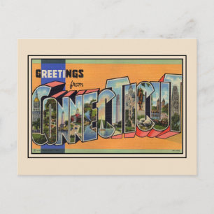 Groeten van het Briefkaart van Connecticut