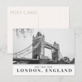Groeten van het Briefkaart van de Brug van de Towe (Voorkant / Achterkant)