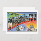 Groeten van het Briefkaart van Mississippi (Voorkant / Achterkant)