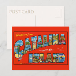 Groeten van het eiland Catalina 1955  Briefkaart