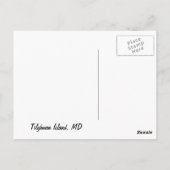 Groeten van het eiland Tilghman, MD Briefkaart (Achterkant)