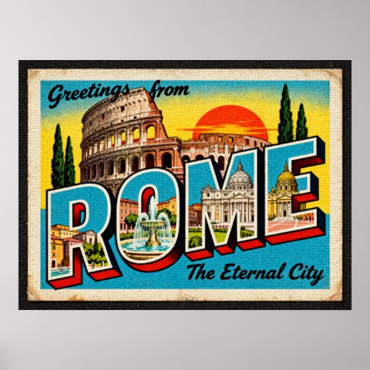 groeten van het Poster van Rome (Voorkant)