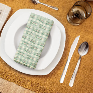 Groeten van het seizoen Gingham Christmas Theedoek