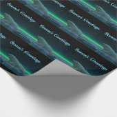 Groeten van het seizoen - Ice Edge Polar Beer Cadeaupapier (Hoek)