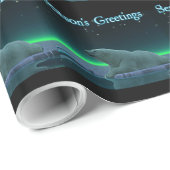 Groeten van het seizoen - Ice Edge Polar Beer Cadeaupapier (Rol Hoek)