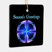 Groeten van het seizoen - Polaris Keramisch Ornament (Rechts)