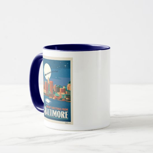 Groeten van het seizoen uit Baltimore Mok (Voorkant links)