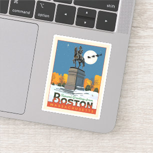 Groeten van het seizoen uit Boston Common! Sticker