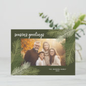 Groeten van het seizoen Whimsical Branches Modern  Feestdagenkaart (Staand voorkant)