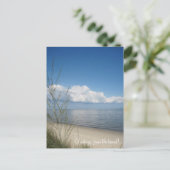 Groeten van het strand! briefkaart (Staand voorkant)