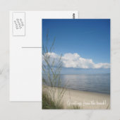 Groeten van het strand! briefkaart (Voorkant / Achterkant)