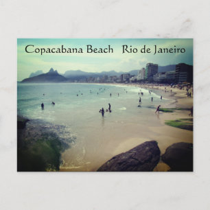 groeten van het strand van copacabana briefkaart