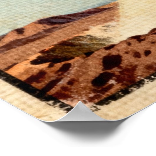 Groeten van het Sun Retro Sci-Fi Poster (Hoek)