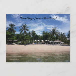 groeten van het thaise strand briefkaart