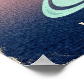 Groeten van het Uranus Retro Sci-Fi Poster (Hoek)