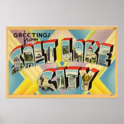 groeten van het zout meer in Utah Poster (Voorkant)