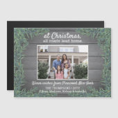 Groeten van Home Kerstfoto Magnetische Kaart (Voorkant / Achterkant)