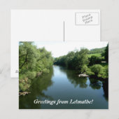 Groeten van Letmathe - Rivier Lenne Briefkaart (Voorkant / Achterkant)
