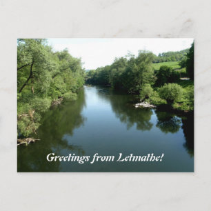 Groeten van Letmathe - Rivier Lenne Briefkaart