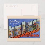 Groeten van Long Beach Large Letter Briefkaart (Voorkant / Achterkant)