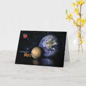 Groeten van Mars naar Aarde Foto Collage Kaart (Gele Bloem)