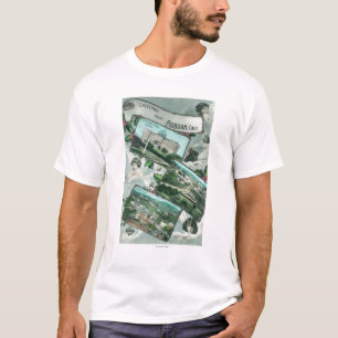 Groeten van met Schilderachtig ViewsAuburn, CA T-shirt