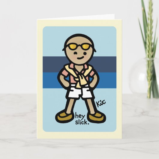 groeten van mijn privé eiland kaart (Voorkant)