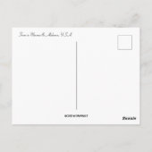 Groeten van Monroeville Alabama USA Design Briefkaart (Achterkant)