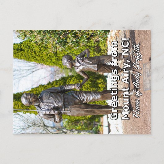 Groeten van Mount Airy, NC. Briefkaart (Voorkant)