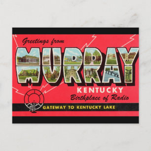 Groeten van Murray Kentucky Travel Briefkaart