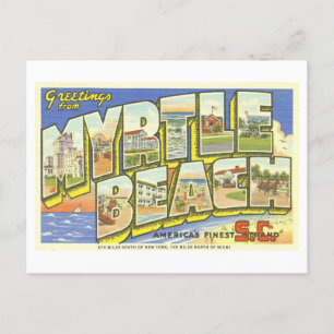 Groeten van Myrtle Beach, SC, Briefkaart