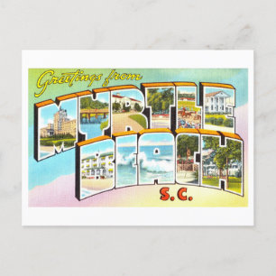 groeten van Myrtle Beach, SC Briefkaart