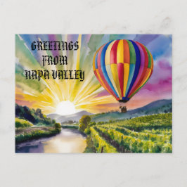 Groeten van Napa Valley Travel Tekst foto bewerken Briefkaart
